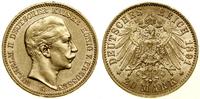 20 marek 1891 A, Berlin, złoto 7.96 g, próby 900