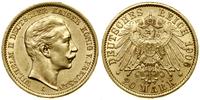 20 marek 1906 A, Berlin, złoto 7.96 g, próby 900