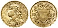 20 franków 1930 B, Berno, typ Vreneli, złoto 6.4