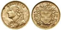 20 franków 1947 B, Berno, typ Vreneli, złoto 6.4