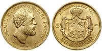 20 koron 1874 ST, Stockholm, młoda głowa / bez t