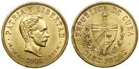 10 peso 1916, Filadelfia, złoto 16.71 g, próby 9