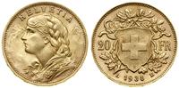 20 franków 1935  L-B, Berno, typ Vreneli, złoto 