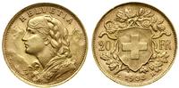 20 franków 1935  L-B, Berno, typ Vreneli, złoto 