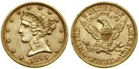 5 dolarów 1895, Filadelfia, typ Liberty with Cor