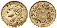Szwajcaria, 20 franków, 1927 B