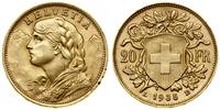 Szwajcaria, 20 franków, 1935 L-B