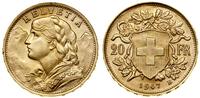 Szwajcaria, 20 franków, 1947 B