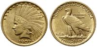 10 dolarów 1907, Filadelfia, typ Indian Head, zł