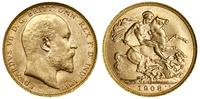 Wielka Brytania, 1 funt (1 sovereign), 1908