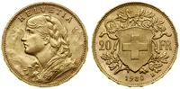 Szwajcaria, 20 franków, 1930 B