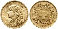 Szwajcaria, 20 franków, 1947 B