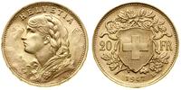 Szwajcaria, 20 franków, 1947 B