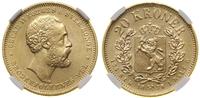 Norwegia, 20 koron, 1878