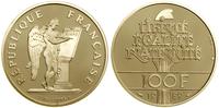 Francja, 100 franków = 1/2 uncji, 1989