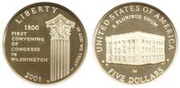 Stany Zjednoczone Ameryki (USA), 5 dolarów, 2001 W