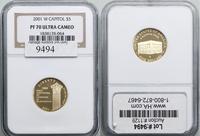 Stany Zjednoczone Ameryki (USA), 5 dolarów, 2001 W