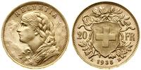 Szwajcaria, 20 franków, 1935 L-B
