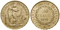 Francja, 20 franków, 1876 A