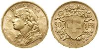 Szwajcaria, 20 franków, 1914 B