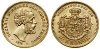 Szwecja, 10 koron, 1876 EB