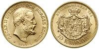 Szwecja, 10 koron, 1901 EB
