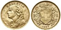 Szwajcaria, 20 franków, 1947 B