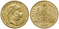 Austria, 8 florenów = 20 franków, 1882