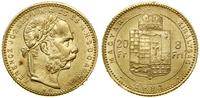Węgry, 20 franków = 8 forintów, 1881 KB