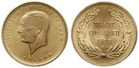 100 kurush 1923+39 (1962), złoto 7.21 g, próby 9