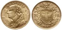 20 franków 1947 B, Berno, typ Vreneli, złoto 6.4