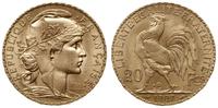20 franków 1907, Paryż, typ Marianna, złoto 6.45