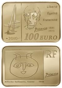 100 euro 2010, Paryż, Pablo Picasso, 1/2 uncji z