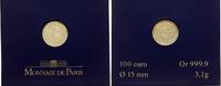 100 euro 2009, Paryż, 1/10 uncji złota, 3.1 g pr