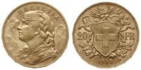 20 franków 1930 B, Berno, typ Vreneli, złoto pró