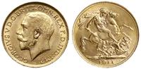 funt 1911, Londyn, złoto 7.99 g, próby 916.7, ba