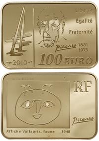 100 euro 2010, Paryż, Pablo Picasso, złoto 17.0 