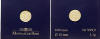 100 euro 2009, Paryż, złoto 3.1 g, próby 999.9, 