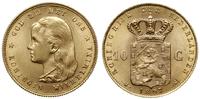 10 guldenów 1897, Utrecht, złoto 6.72 g, próby 9