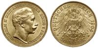 20 marek 1904 A, Berlin, złoto 7.95 g, próby 900
