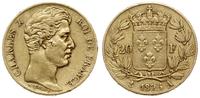 20 franków 1825 A, Paryż, złoto 6.40 g, próby 90