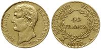 40 franków An 12 A (1803-1804), Paryż, złoto 12.