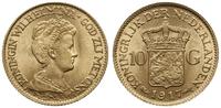 10 guldenów 1917, Utrecht, złoto próby '900', 6.