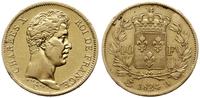 40 franków 1824 A, Paryż, złoto 12.80 g, próby 9