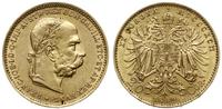 20 koron 1892, Wiedeń, złoto 6.75 g, próby 900