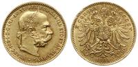 10 koron 1905, Wiedeń, złoto 3.38 g, próby 900