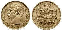 10 koron 1908, Kopenhaga, złoto 4.48 g, próby 90