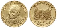 25 franków 1960, Prezydent Hamani Diori, złoto 8