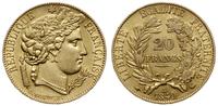 20 franków 1849 A, Paryż, złoto próby '900', 6.3