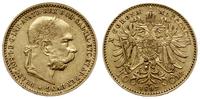10 koron 1897, Wiedeń, złoto 3.36 g